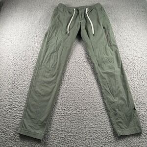 Vuori Men's Ripstop Pants Olive Green Size S Cargo‎ Stretch Drawstring Outdoors